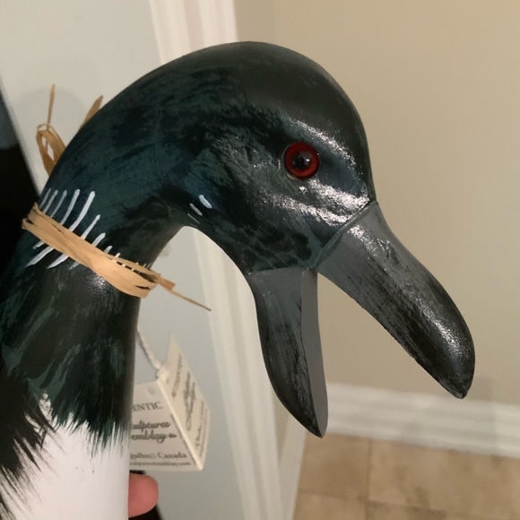 Vintage TREMBLAY CANADA Wooden Duck Sculpture Wine Bottle Holder Painted NEW - Picture 15 of 16